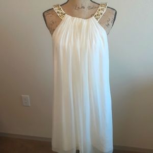 Half Priced Calvin Klein Size 8 White Flow dress